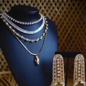 Hair Candy By Han Aztec Layered Necklace